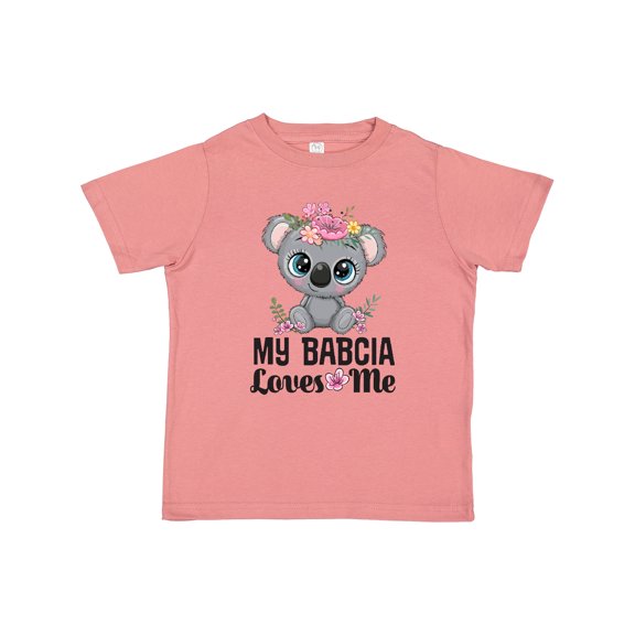 Inktastic My Babcia Loves Me Grandchild Girls Toddler T-Shirt