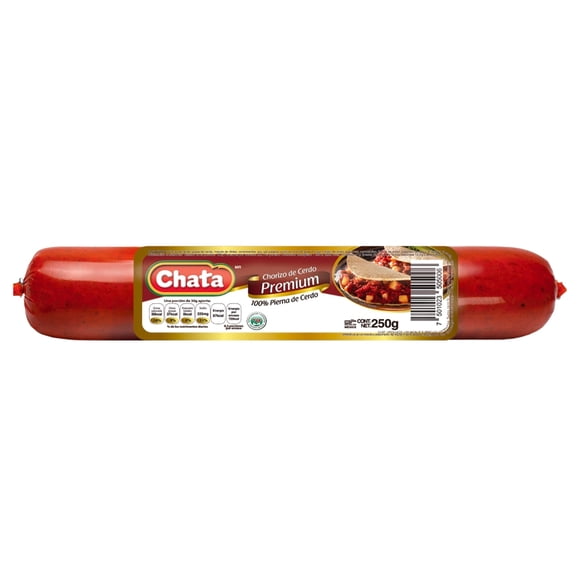 Chorizo de cerdo Chata premium de pierna 250 g