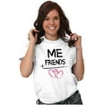 thumbnail image 5 of Adorable Friendship Besties Love Women's Graphic T Shirt Tees Brisco Brands M, 5 of 5