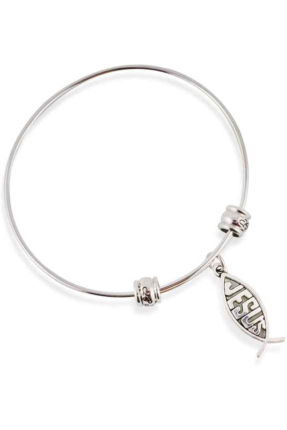Christian Fish Symbol Ichthys Fancy Bangle