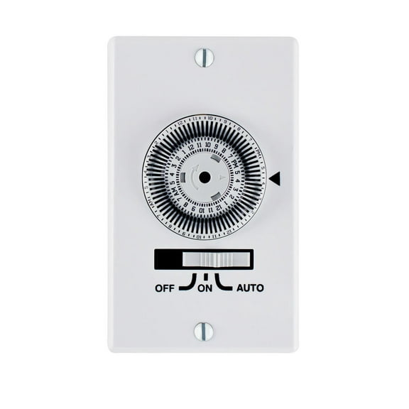 Intermatic KM2ST-1G 1 Gang SPST In-Wall 24-Hour Electromechanical Timer , White