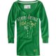 thumbnail image 1 of Aeropostale Womens Ribbed Athletic Dept Ny Henley Shirt, Verde, Large, 1 of 1