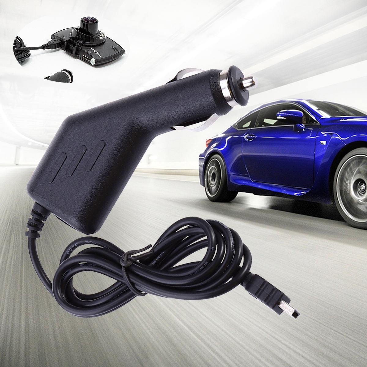 WHAMVOX 1Set Car Charger Adapter Car Dashboard Cable for GPS Users Daily