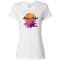 thumbnail image 3 of Inktastic Miami Beach Florida Vacation Sunset Women's T-Shirt, 3 of 5
