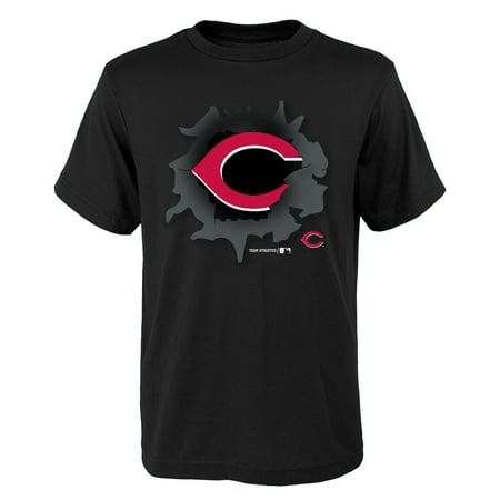 - MLB Cincinnati REDS TEE Short Sleeve Boys OPP 100% Cotton Alternate Team Colors 4-18