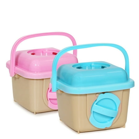 Tineasur Portable Hamster Travel Suitcase Carrying Box Sky-Blue 1Pack