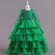 thumbnail image 4 of Vestido Para Niñas, Ropa Para Niñas, Vestido Para Niños, Vestido De Princesa Con Mangas, Pajarita, Vestido De Malla De Encaje, Vestido Verde Para Pasteles Odeerbi LM103-6064, 4 of 9