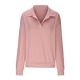 thumbnail image 4 of DianGeFu Ladies Long Sleeve Blouses Fashion ,Women's Personality Cute Print Loose Round Neck Casual Short Long Sleeve Sweatshirts,Pink,M, 4 of 6