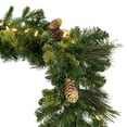 thumbnail image 2 of Vickerman 9' x 14" Emerald Mixed Fir Artificial Christmas Garland, Unlit, 2 of 6