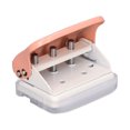 thumbnail image 4 of Hole Punch Ruler Design Quick Positioning 3 Holes Metal Paint Body Loose Leaf Puncher for Documentation, 4 of 7