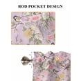 thumbnail image 6 of Pink Spring Floral Living Room Curtains 2 Panel, Elegant Farmhouse Flowers Birds Watercolor Cafe Window Treatment, Farmhouse Bedroom Bathroom Kitchen Curtains Drapes 104"x45", 6 of 6