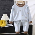 thumbnail image 5 of Toddler Girls Pajama Sets - Snug Fit Long Sleeve Shirring Sleepwear, Soft Breathable Kids Pjs,6-12 Months 12-24 Months 2t 3t 4t 5t 6t 7t 8t 9t Children(Brown,6-12 Months), 5 of 7