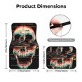thumbnail image 5 of Yiaed Glitch Screaming Skull Print Carpet Floor Mats for Cars, Auto Accessories Front & Rear Car Floor Mats Car Floor Foot Mat Sets of 4 Pieces, 5 of 7