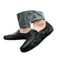 thumbnail image 3 of Men's Casual On Loafers Leather Comfortable Walking Shoes For Daily Wear With Jeans All Season Flat Footwear, 3 of 8