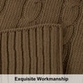 thumbnail image 4 of Ntbay 100% Cotton Cable Knit Throw, Super Soft Warm Knitted Blanket Home Decor, 68"x90", Brown, 4 of 5