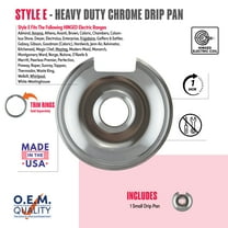 Range Kleen 103A Style E Small Heavy Duty Chrome Drip Pan