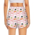 thumbnail image 3 of Picia Cute Sushi (2) Pattern Women's 2 in 1 Athletic Running Shorts High Waisted Workout Casual Gym Sweat Shorts with Comfy Liner Zipper Pockets-Medium, 3 of 9