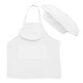 thumbnail image 2 of Luxshiny Square Sleeveless Chef Apron and Hat Set for Professional Cooking 4Pcs 28.7x23.6x0.04In, 2 of 8