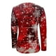 thumbnail image 5 of Puntoco Blusa de Navidad de manga larga con cuello en V y estampado de copos de nieve informal para mujer Puntoco Puntoco-6254, 5 of 5