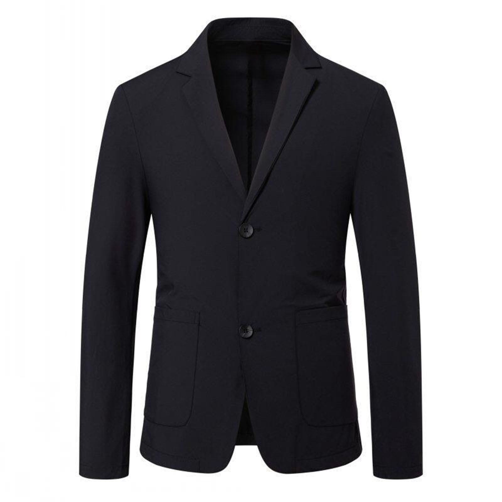 Blazer Décontracté Homme En Coton – Veste Costume 3 Boutons – Coupe Regular – Style Élégant Casual Pour Mariage, Bureau & Soirées