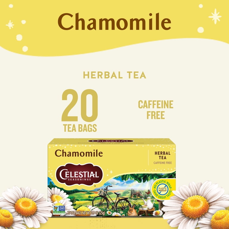 Celestial Seasonings Chamomile Herbal Tea Bags 20 Count for