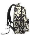 thumbnail image 3 of Balery Abstract Cat Faces Pattern Mochila Escolar Impresa, Mochila Ligera para Viajes Casual, Mochila Duradera y Cómoda Multifuncional, Mochila para Laptop-One Size, 3 of 5