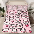 thumbnail image 2 of Castle Fairy Children Teens Kawaii Pig Twin Sheet Sets,Cartoon Farmhouse Animal Bedding, 2 of 7