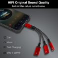 thumbnail image 2 of Convertidor de audio de 1 a 3 puertos USB C a tipo C con PD de 60 W, 2 of 7