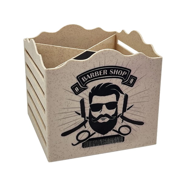 Estuche para tijeras de peluquero, soporte para tijeras de peluquero, peines, cepillos y pinzas gris