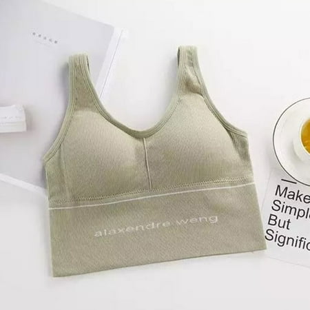 

Yoga Sport Bra Easy To Clean For Bedroom Kitchen One Size Matcha Green