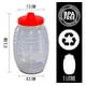 thumbnail image 4 of Juego de 5 Vasos Vitroleros de Plástico de 1 L para Usos Múltiples, 4 of 5