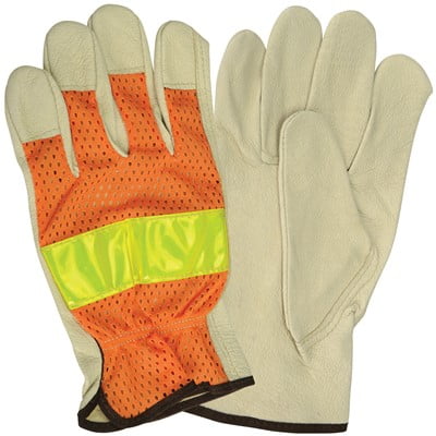 

NS Hand Protection Hi-Vis Grain Leather Driver’s Gloves Medium (4 Pairs)