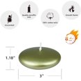 thumbnail image 4 of Zest Candle 12-Piece Floating Candles, 3-Inch, Metallic Gold, 4 of 6