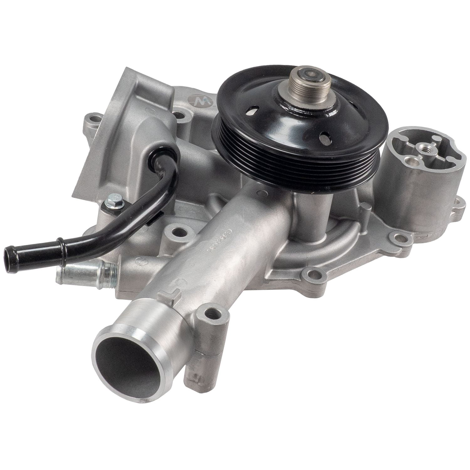 Melling MWP-512 Water Pump - Blk Pulley - 4.59 in Hub Hgt. - Aluminum - Natural Fits select: 2013-2018 RAM 1500, 2009-2012 DODGE RAM 1500