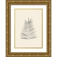 thumbnail image 1 of Uppsala Studio 11x14 Gold Ornate Wood Framed with Double Matting Museum Art Print Titled - Palm Leaf Ink, 1 of 4