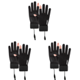 thumbnail image 1 of Guantes Calentados Con 2 Dedos Recargables Por USB A Prueba Viento Pantalla Táctil para Mujer (), 1 of 6