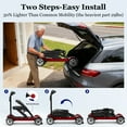 thumbnail image 6 of STACOO 4 Wheel Mobility Scooter for Seniors & Adults, 400lbs Capacity, Foldable Electric Powered Scooter, 25+ Mile Long Range , with 2 Removable Lithium Batteries, Red, 6 of 9