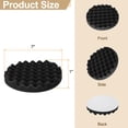 thumbnail image 2 of Uxcell Buffing Sponge Pads 7" Polishing Wheel Waffle Finishing Grip Pad Car Buffer Polisher with Hook and Loop Back for Car Detailing Polishing Waxing, Black, 2 of 7