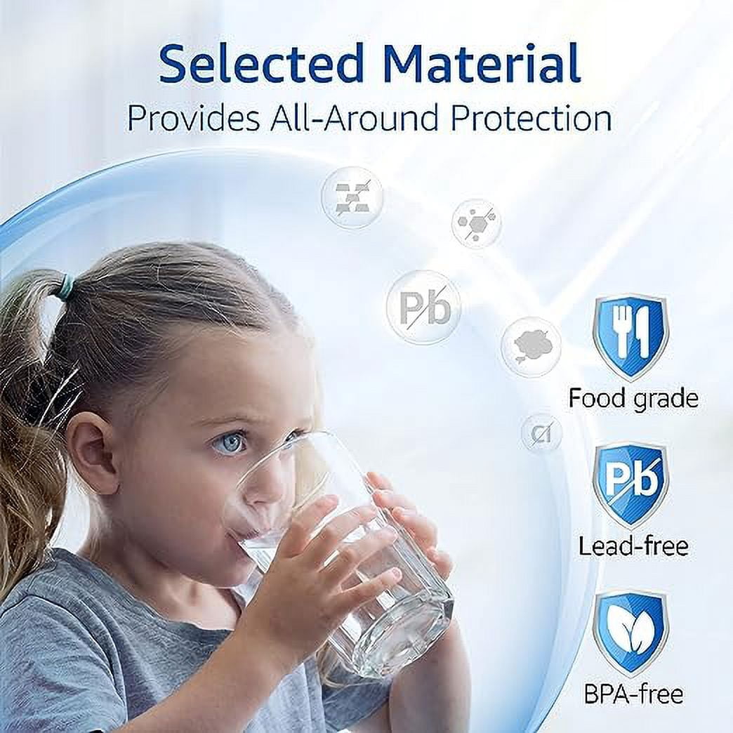 Waterspecialist MWF Refrigerator Water Filter, Replacement for GE® Smart Water MWF, MWFINT, MWFP, MWFA, GWF, HDX FMG-1, WFC1201, RWF1060, Kenmore 9991, 4 Packs