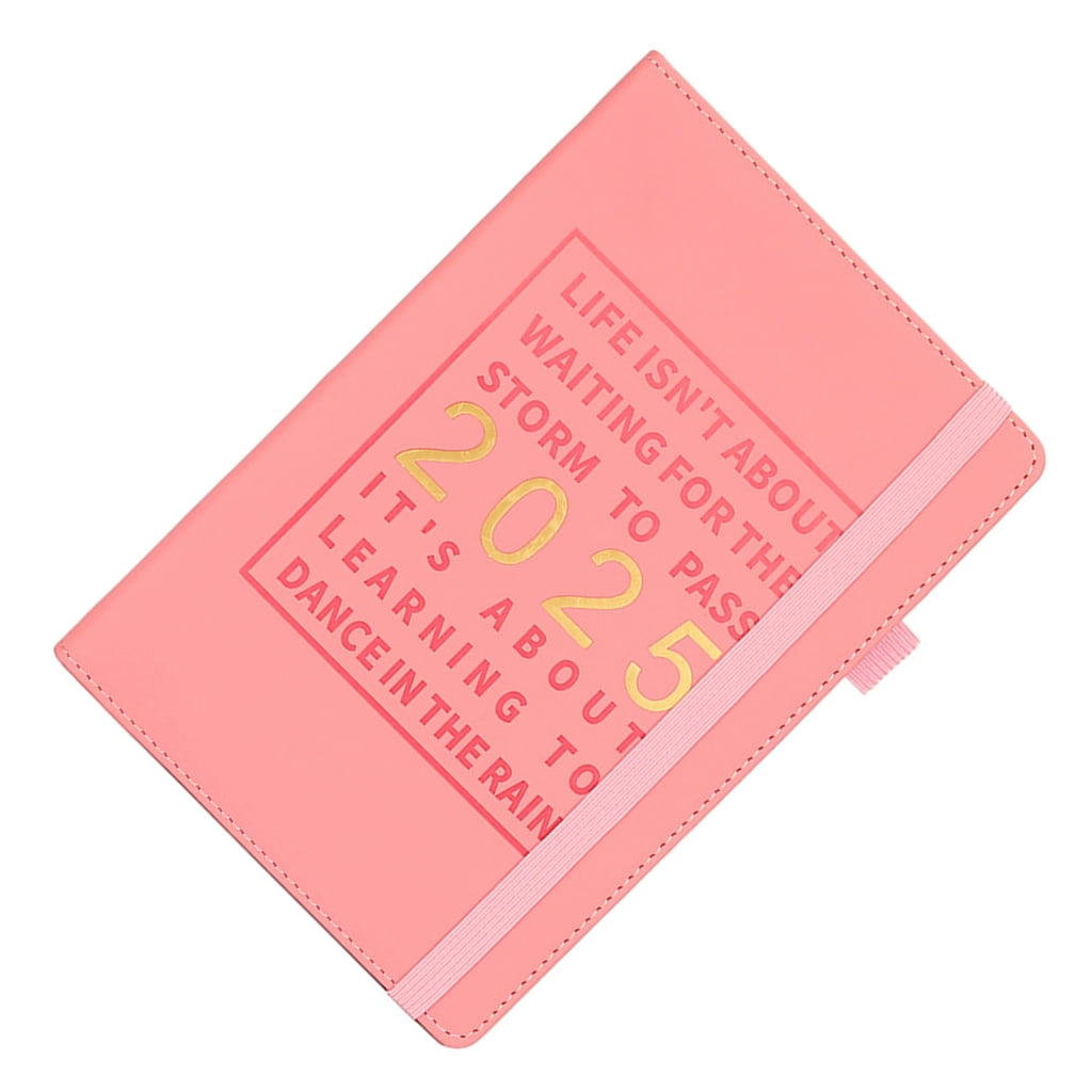 2025 Weekly Monthly Planner Leather Planner Notebook 2025 Journal Academic Diary