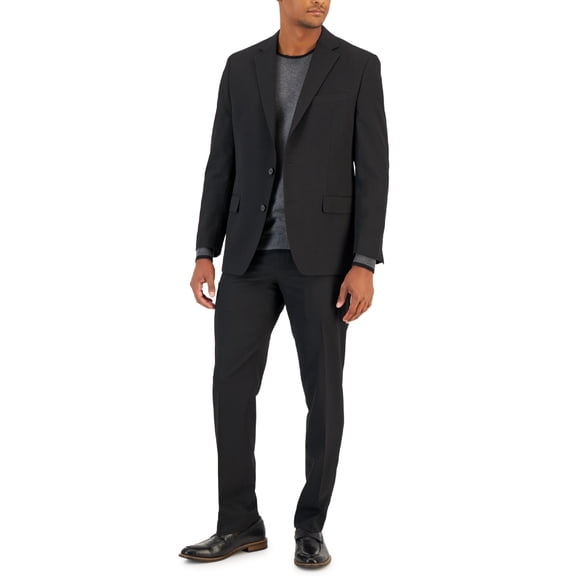 Van Heusen Men's Flex Plain Slim Fit Suits Black Size 36