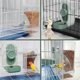 thumbnail image 2 of No Mess Bird Feeder & Water Dispenser Set - Automatic Feeding & Hydration, Parakeet Cage Accessories for Parrots, 2 of 5