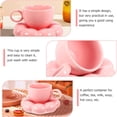 thumbnail image 4 of Juego de tazas de café de cerámica con diseño floral elegante SHAOSZC - Regalo elegante y perfecto para los amantes del café - Ideal para té, café con leche y leche de vidrio - Taza de espresso de, 4 of 8