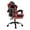 Red/Black, variant on DNA Motoring Gaming Chair with Footrest, Ergonomic High-Back Office Chair with Adjustable Lumbar Support and Headrest, Leather Computer Desk Chair, Purple/Black