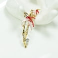 thumbnail image 3 of Broche Sunnimix de bambú rojo para boda, 3 of 8