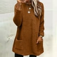 thumbnail image 5 of Hoodies For Women Womens Winter Coat Loose Wool Jacket Long Sleeved Jumper With Pockets Hoodie, 5 of 6