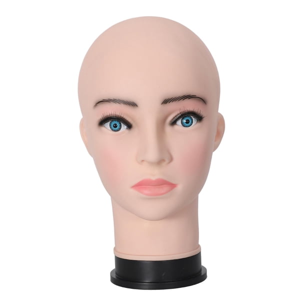 Cabeza de maniquí femenino, cabeza de maniquí, exhibición de accesorios realista de PVC, modelo de exhibición para blanco