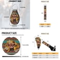 thumbnail image 6 of Uorisanigo Interior Accessories 18 Packs, Baby Highland Cow Tribal with Front and Back Seat Covers Steering Wheel Wrap Seatbelt Pads Center Console Cover Headrest Handbrake Cover Coasters Key Chain, 6 of 7