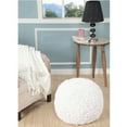 thumbnail image 6 of LR Home Medium Over-tufted Solid Indoor Round Pouf, Natural, 20" x 20" x 16", 6 of 8
