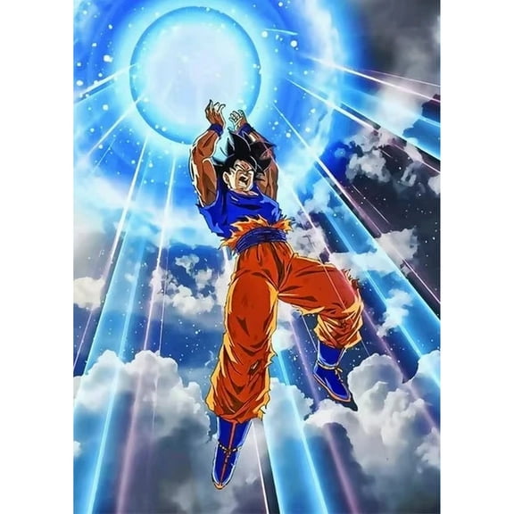 Dragon Ball Diamond Painting Set (for Adults) 5D DIY Anime Diamond Art Set (for Beginners) Round Full Diamond Diamond Painting Gem Art Crafts (Home Wall Decoration Gift)